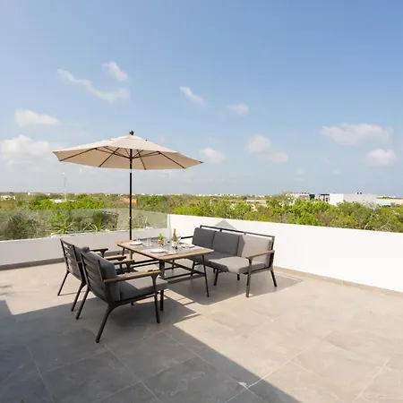 Quinto Sol 18 - Apartment Near Beach - Rooftop Pool - Aldea Zama